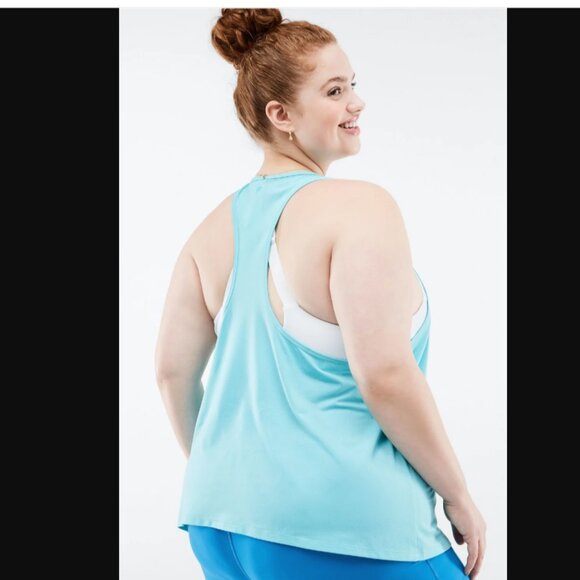Fabletics Teagan Workout Tank-- Pool - Picture 2 of 3